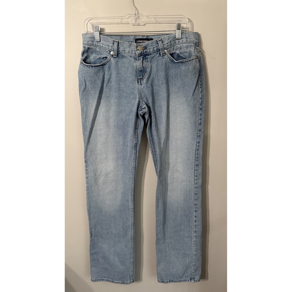 VTG London Jean Mom Jean Womans‎ Size 10  Straight Leg, Mid Rise, Light Wash Y2K
